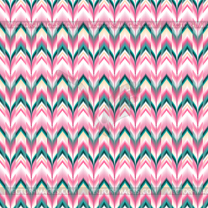 Seamless ikat ethnic pattern - vector image