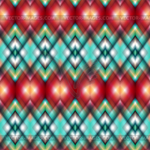 Seamless ikat ethnic pattern - vector clip art