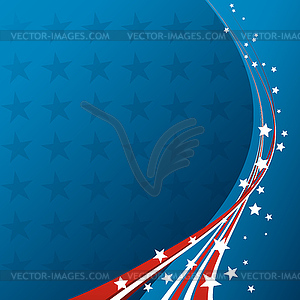 American Flag, patriotic background - vector clipart