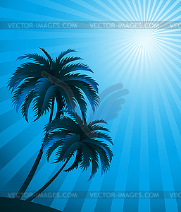 Sunset background - vector clipart