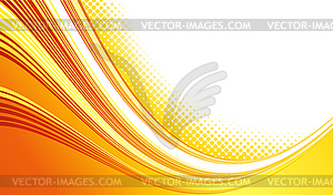 Abstract curved lines background. Template - stock vector clipart