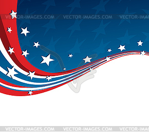 American Flag, patriotic background - vector clipart