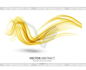 Abstract template background with wave - vector clipart