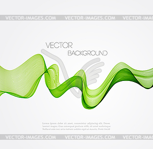 Abstract curved lines background. Template - vector clipart