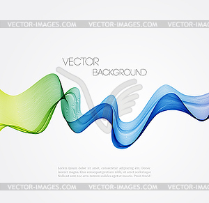 Abstract curved lines background. Template - vector clip art