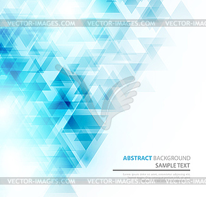 Abstract polygonal triangles poster - vector image