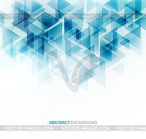 Abstract polygonal triangles poster - vector EPS clipart