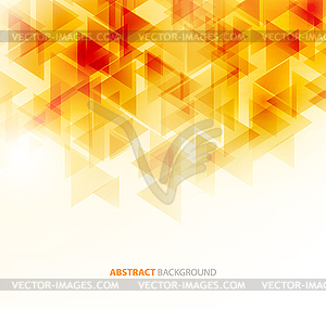 Abstract polygonal triangles poster - vector image