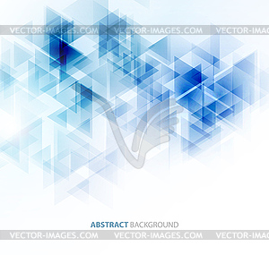 Abstract polygonal triangles poster - vector image