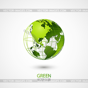 Green Globe - vector image