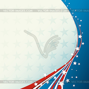 American Flag, patriotic background - vector clip art