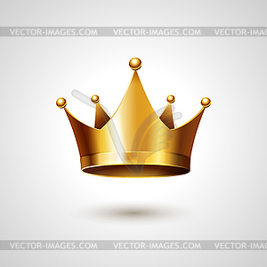 Золотая корона - векторный клипарт / векторное изображение