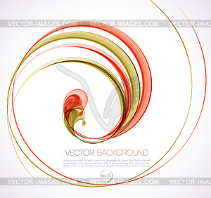 Abstract smoky waves background. Template brochure - vector clipart