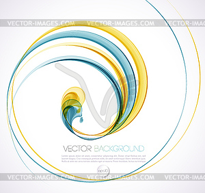 Abstract smoky waves background. Template brochure - vector image