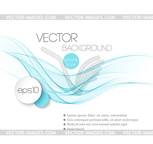 Abstract smoky waves background. Template brochure - vector image