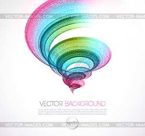 Abstract twist line background. Template brochure - vector clip art