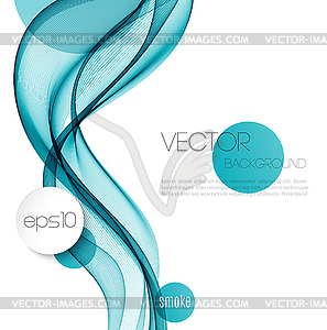 Abstract smoky waves background. Template brochure - vector EPS clipart