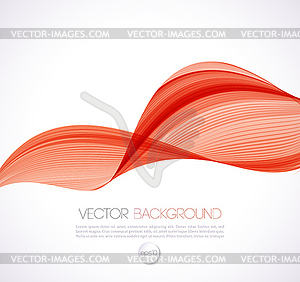 Abstract curves line background. Template brochure - vector clipart