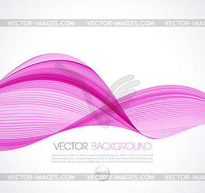 Abstract smoky waves background. Template brochure - vector clipart