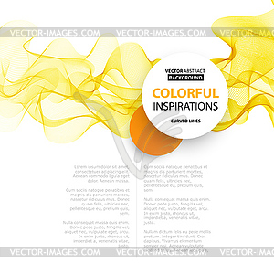 Abstract smoky waves background. Template brochure - vector EPS clipart