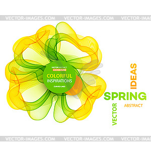 Abstract spring background. Template brochure design - vector clipart