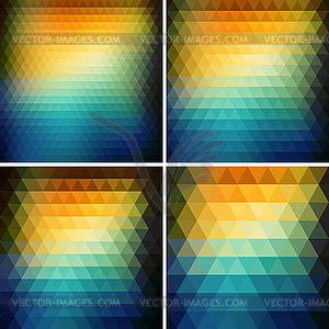 Abstract retro triangle background - royalty-free vector image