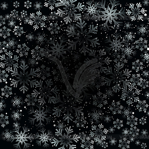 Christmas snowflakes background - vector clipart