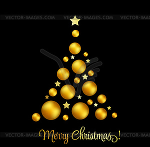 Christmas tree. greeting - vector image