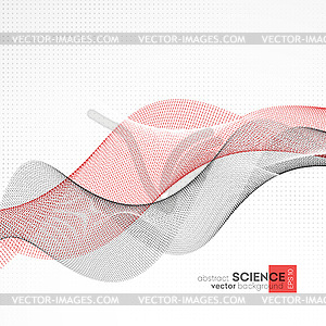 Абстрактный фон, футуристический волнистые - рисунок в векторе