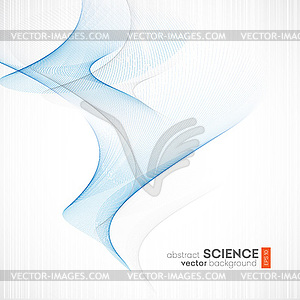 Abstract background, futuristic wavy - vector clip art