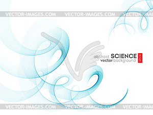 Abstract background, futuristic wavy - vector clipart