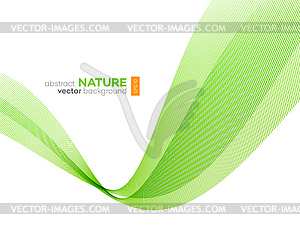 Abstract background, futuristic wavy - vector image