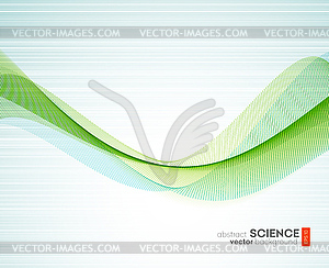 Abstract background, futuristic wavy - vector clip art