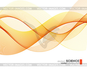 Abstract background, futuristic wavy - vector clipart