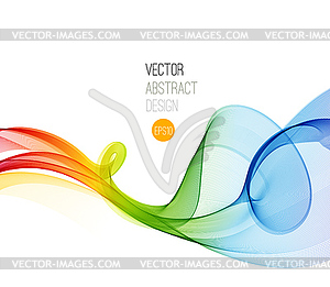 Abstract background, futuristic wavy - vector image