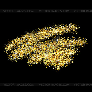 Gold glitter background - vector EPS clipart