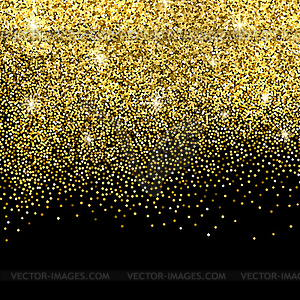 Gold glitter background - vector clip art