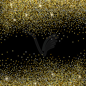 Gold glitter background - vector image