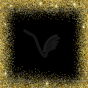 Gold glitter background - vector clipart