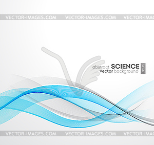 Abstract background, futuristic wavy - vector clip art