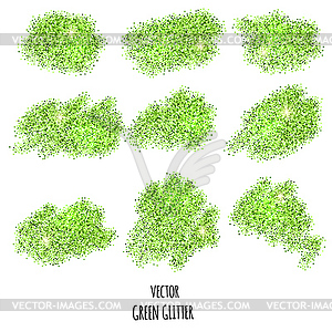 Green glitter background - vector image