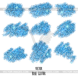 Blue glitter background - vector clip art