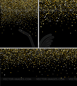 Gold glitter background - vector clipart