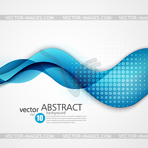 Abstract smooth wave motion - vector image
