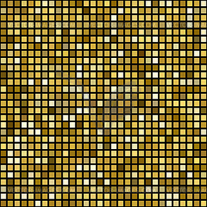 Golden mosaic background - vector clipart