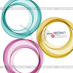 Abstract background, color ring - vector image