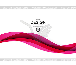 Abstract smooth wave motion - vector image