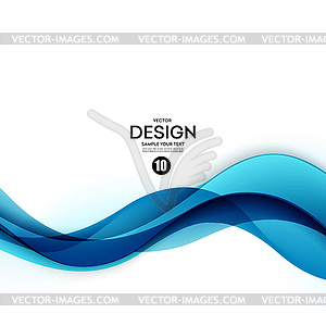 Abstract background, blue wavy - vector image