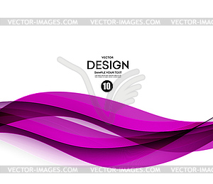 Abstract smooth wave motion - vector clipart