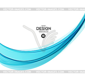 Abstract background, blue wavy - vector clip art